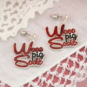 Arkansas Collegiate Slogan Earrings